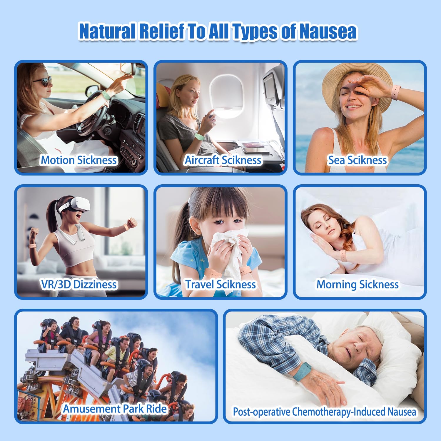 Hion on-the-go travel use scenario demonstrates convenience during car, plane, or boat journeys