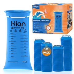 Hion vomit bags disposable pack-front shows compact packaging for easy travel storage.