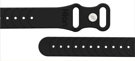 Close-up of Hion wristband beads showing acupressure points for nausea relief
