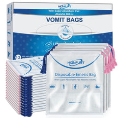 Hionfurt absorbent vomit bag 900ml capacity close-up for rapid absorption