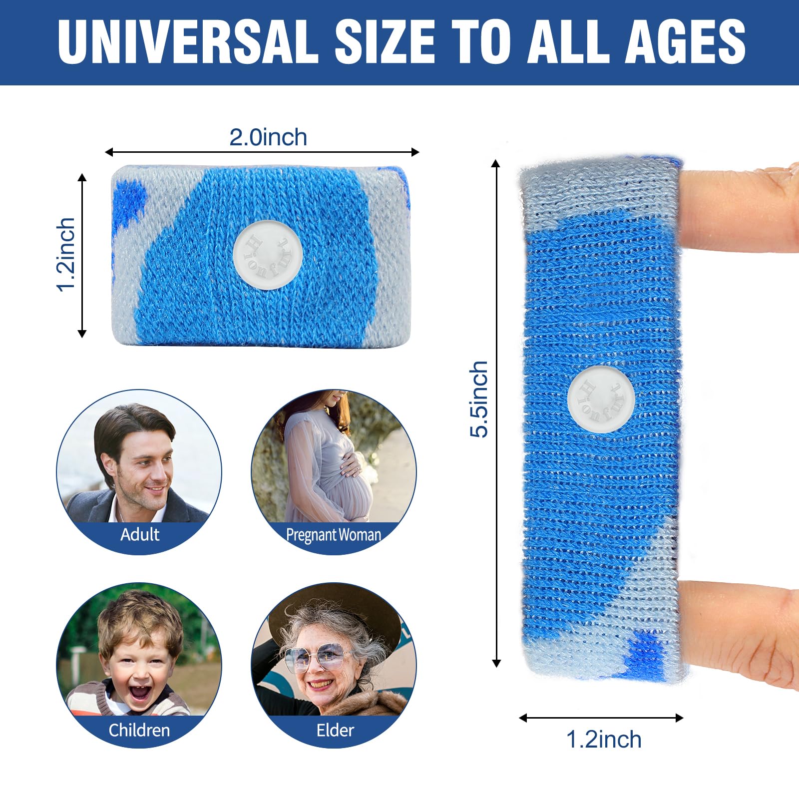 Hionfurt wristbands are washable and reusable, folded for compact storage.