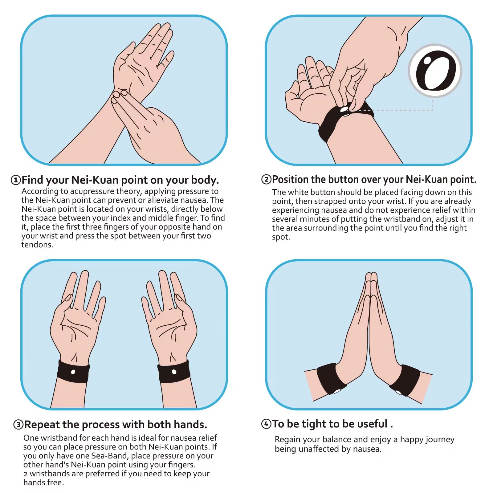 HIONXMGA travel-ready bands displayed on car dashboard for on-the-go relief