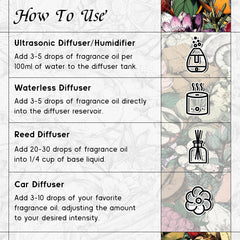 Vegan, non-GMO diffuser oil free from parabens and phthalates