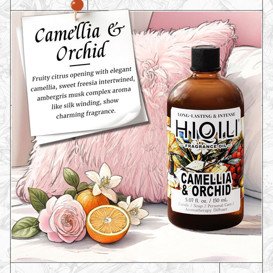Camellia and orchid fragrance oil ideal for candles