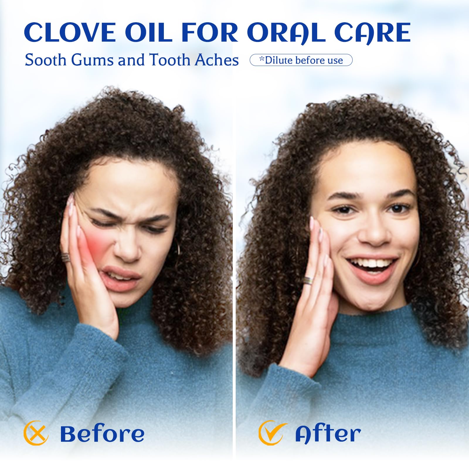 Clove oil for teeth and gums dental care