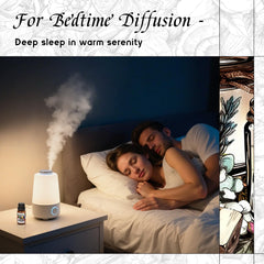 Diffuser oil in a diffuser dispersing fragrance