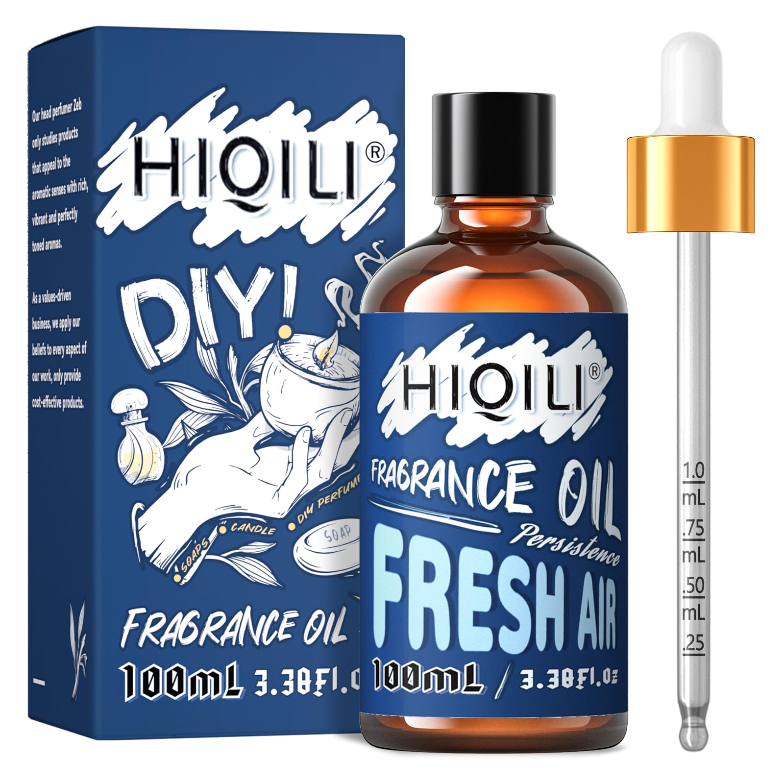 HIQILI Fresh Air fragrance oil 100ml bottle ready for diffuser use