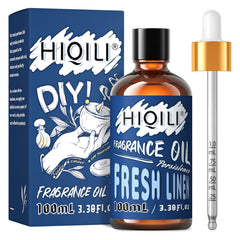 HIQILI Fresh Linen fragrance oil 100ml bottle with dropper