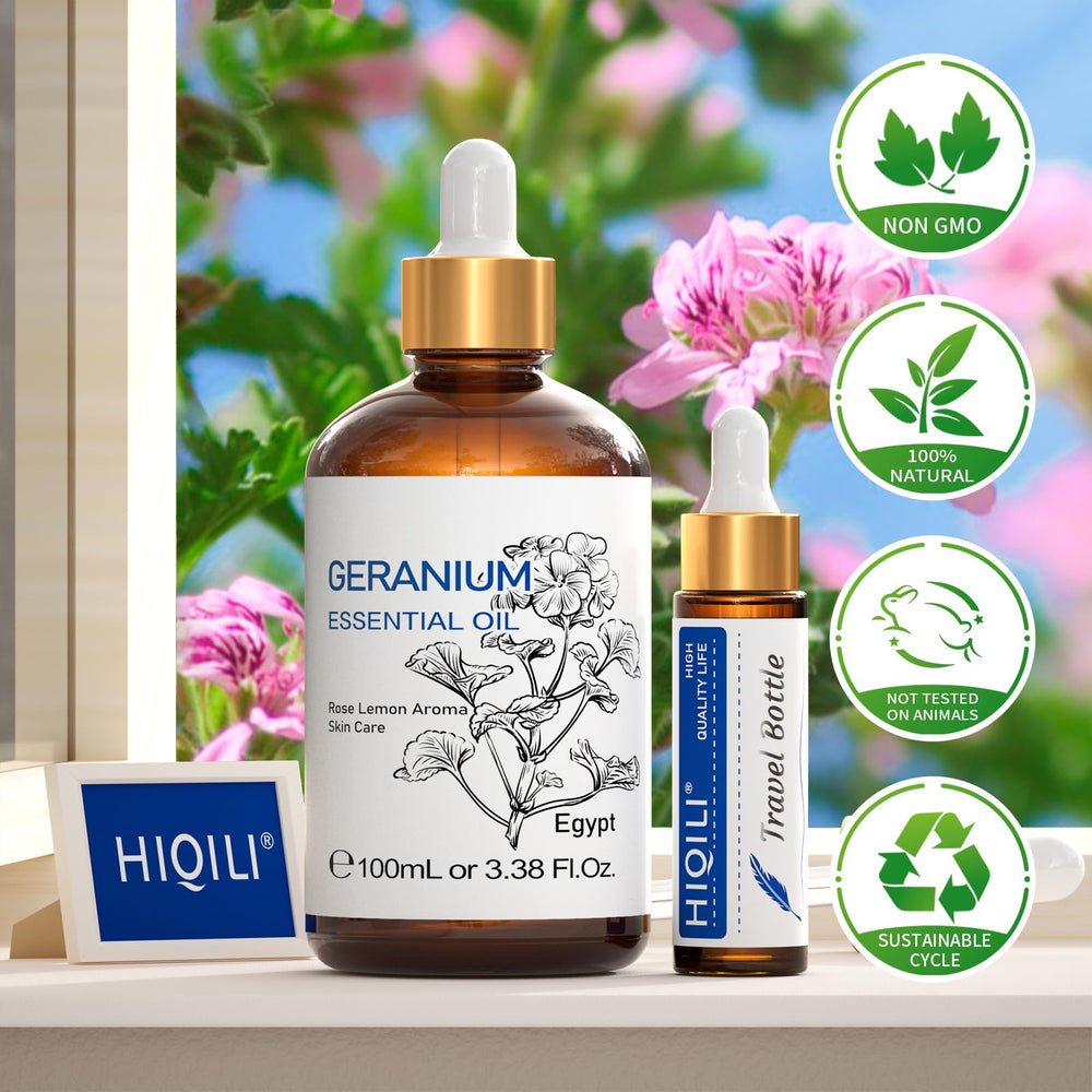 HIQILI Geranium Essential Oil packaging box
