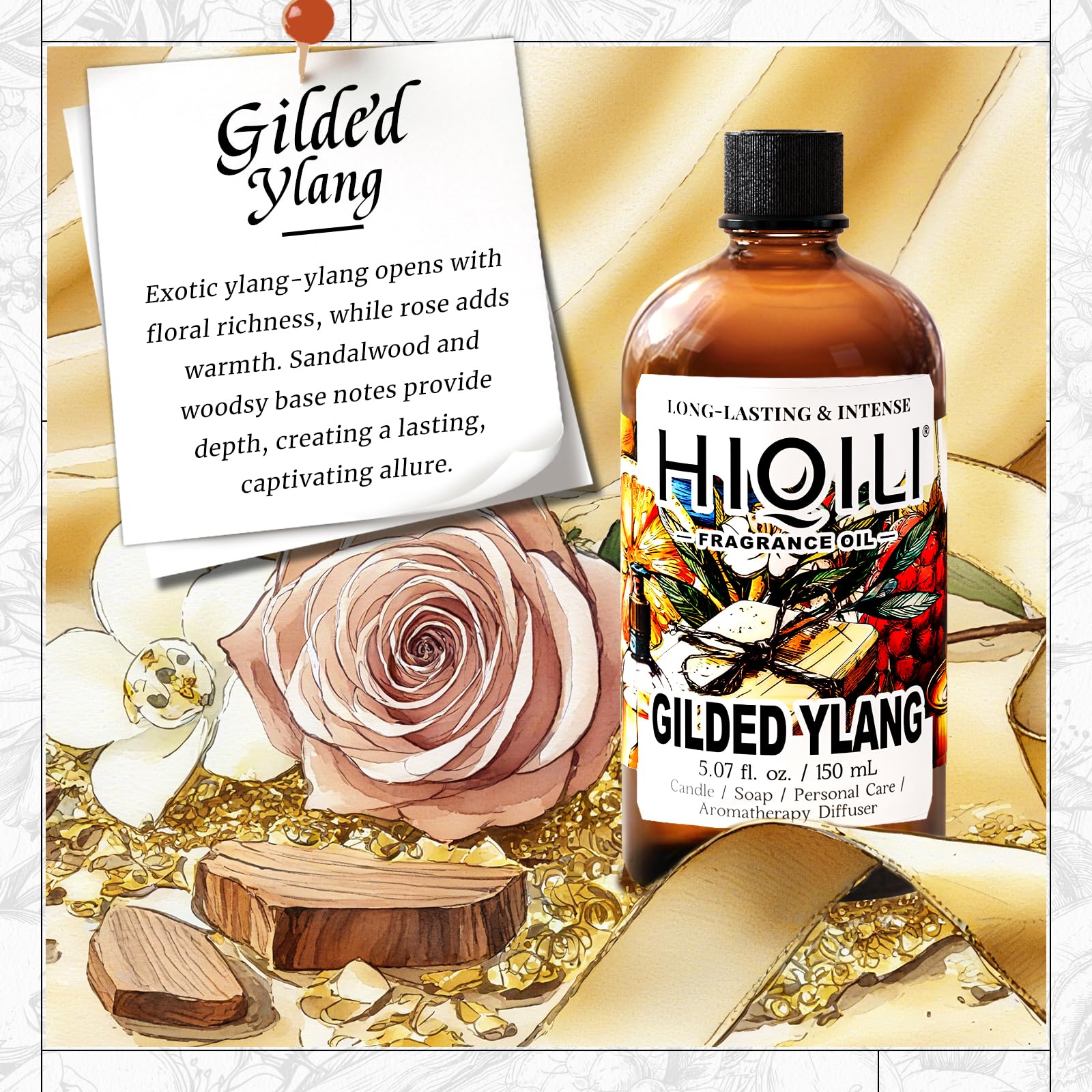 Graduated dropper releasing fragrance oil