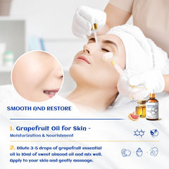 Grapefruit essential oil for skin care routine