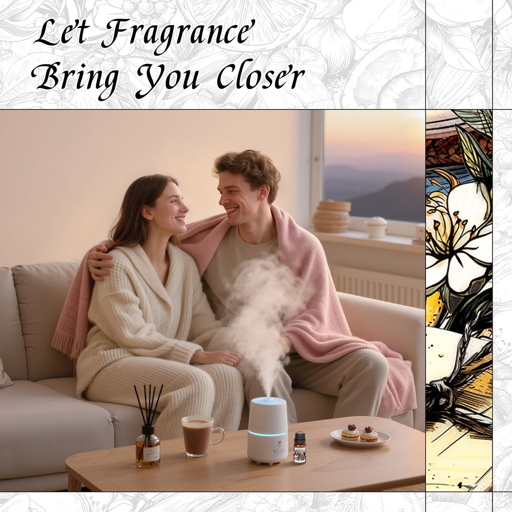 Woodsy floral scent imagery with musk osmanthus neroli