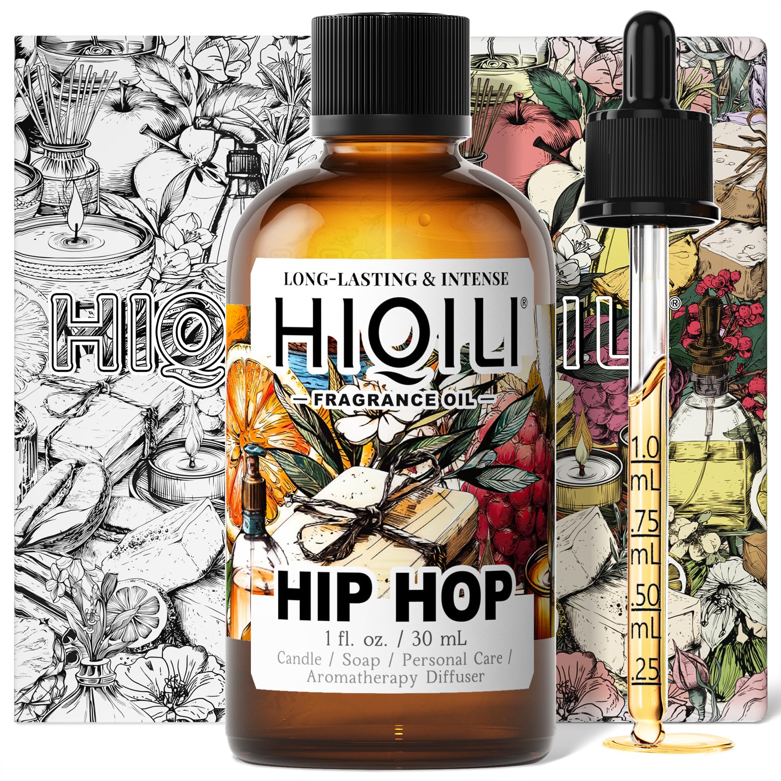 HIQILI front bottle view showing label and 1 fl oz size for clear identification and purchase confidence