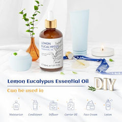 Lemon eucalyptus oil used for cleaning and fresh scent