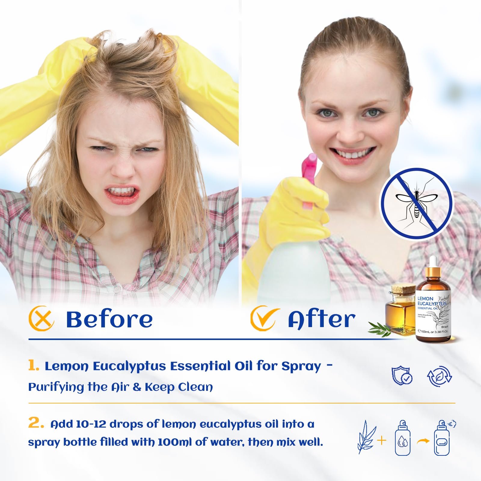 Lemon eucalyptus oil being used in a diffuser