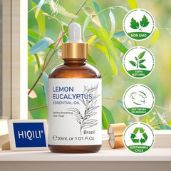 Graduated dropper and bottle details for HIQILI lemon eucalyptus oil