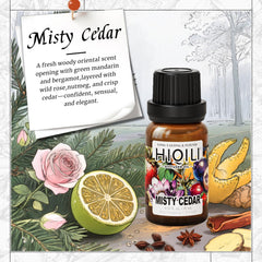 Diffuser oil drops ready for use in an essential oil diffuser
