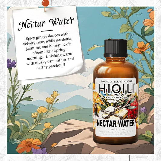 Close-up of Nectar Water Fragrance Oil dropper