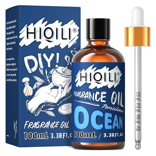 Amber glass bottle of HIQILI Ocean Essential Oil 100ml