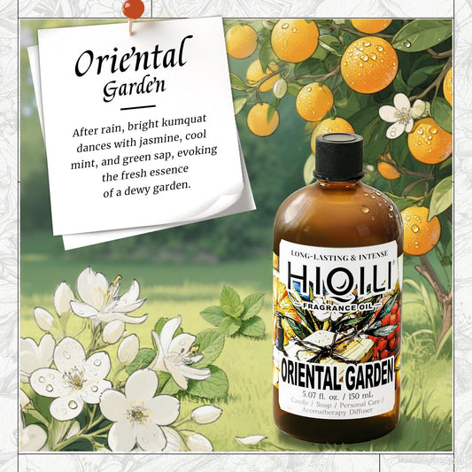 Close-up of citrus notes - kumquat, jasmine, pomelo