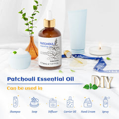Patchouli oil used in home cleaning and DIY recipes