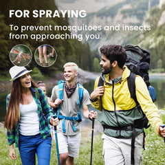 Outdoor hiking gear with peppermint essential oil for comfort