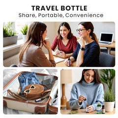 Travel bottle and diffuser with HIQILI peppermint oil