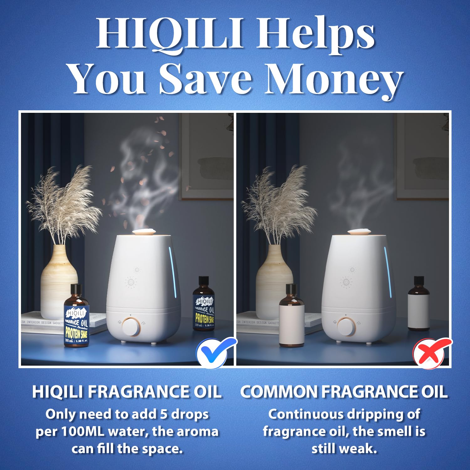 Diffuser setup with Protein Shake fragrance oil