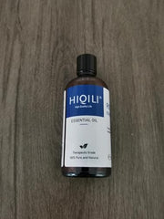 HIQILI rosemary essential oil for diffuser, back label, 3.38 fl oz