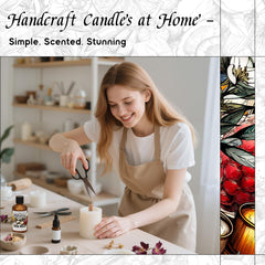 Aromatherapy candle scented with Run Wild fragrance oil
