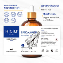 GC-MS safety testing certificate for HIQILI sandalwood essential oil