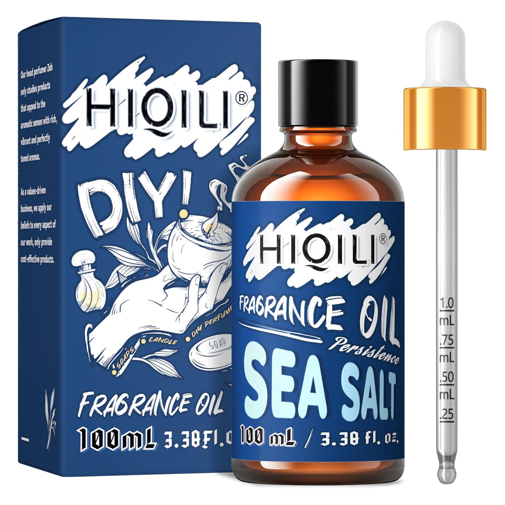 HIQILI Sea Salt Essential Oil 100ml bottle with label