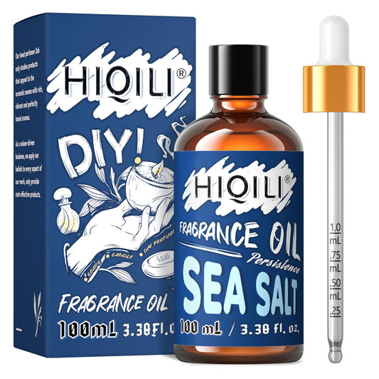 HIQILI Sea Salt Essential Oil 100ml bottle with label
