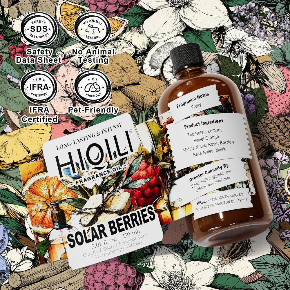 Instruction manual and marked dropper for HIQILI Solar Berries