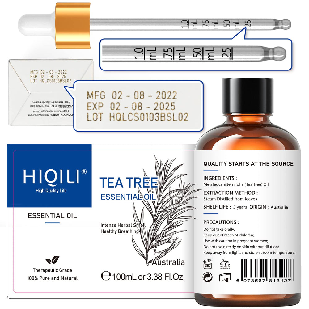 Carrier oil and tea tree oil for massage