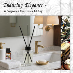 Fragrance oil being added to a diffuser