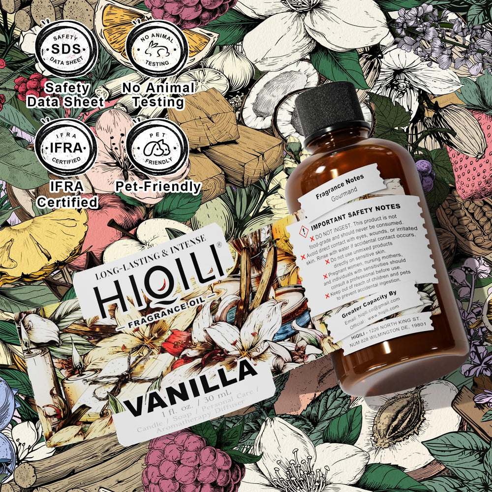 Alcohol-free and phthalate-free HIQILI vanilla fragrance oil