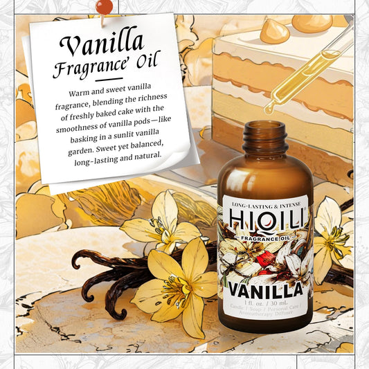 Vanilla fragrance oil for body spray and perfume making