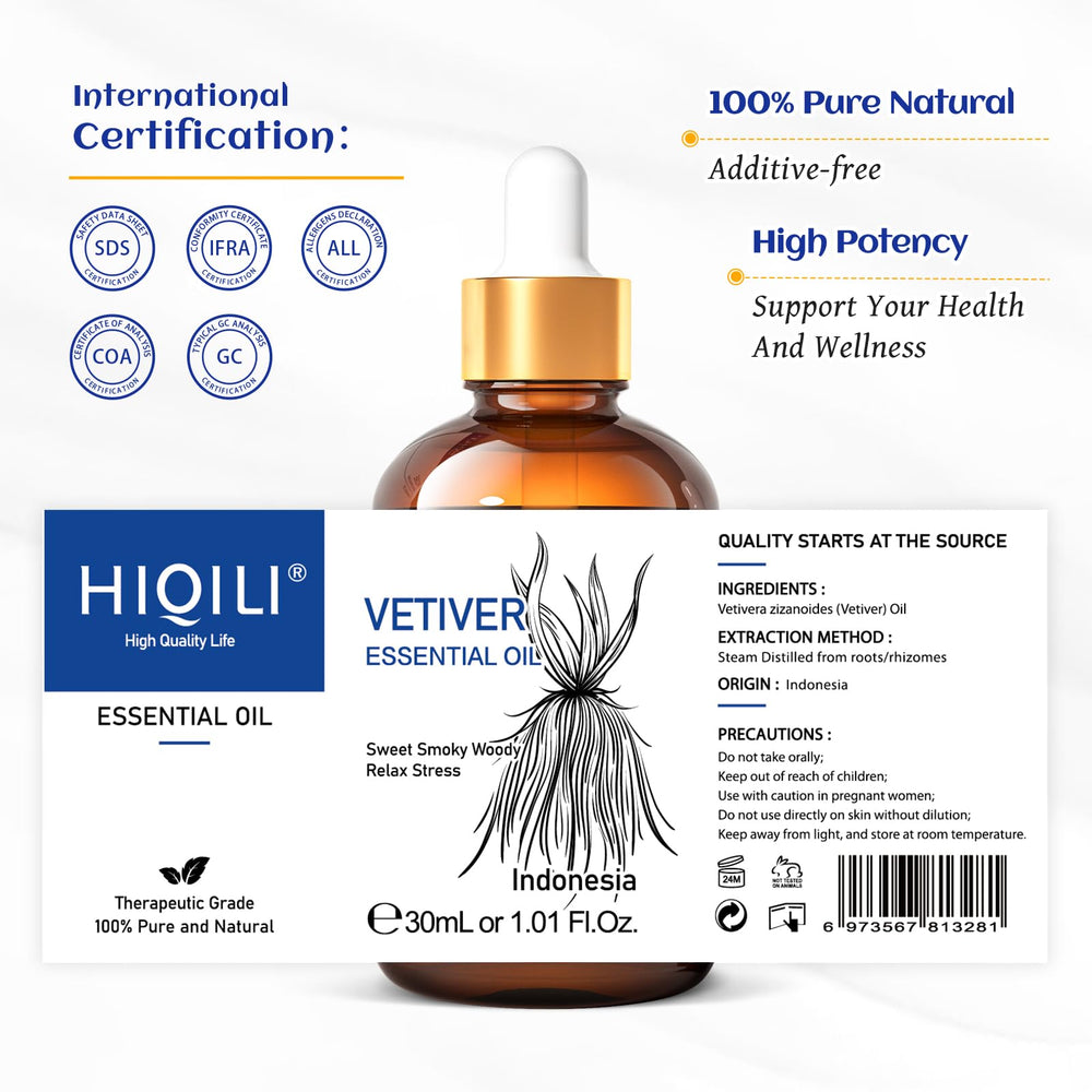 Vetiver blends well with Clary Sage, Lavender, Rose, Sandalwood, Ylang Ylang
