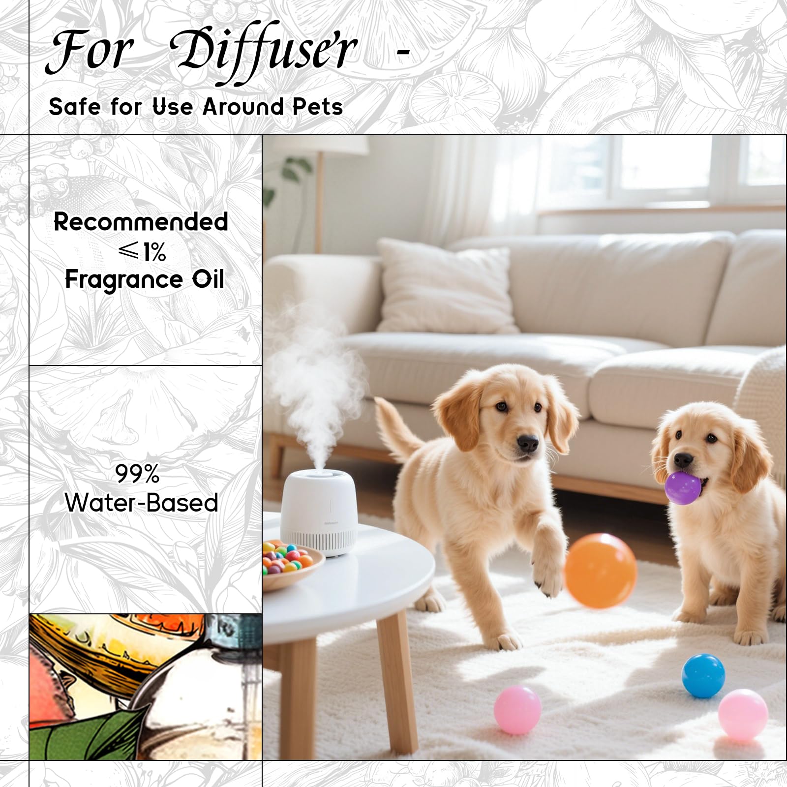 Uses with reed diffusers and aroma stones