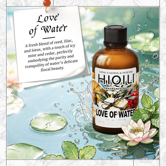 Close-up of HIQILI fragrance oil bottle with graduated dropper