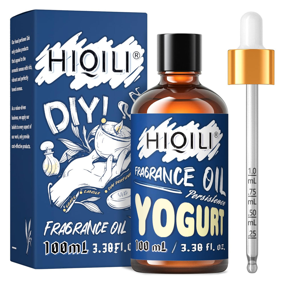 HIQILI Yogurt Fragrance Oil bottle 3.38 Fl Oz on white background