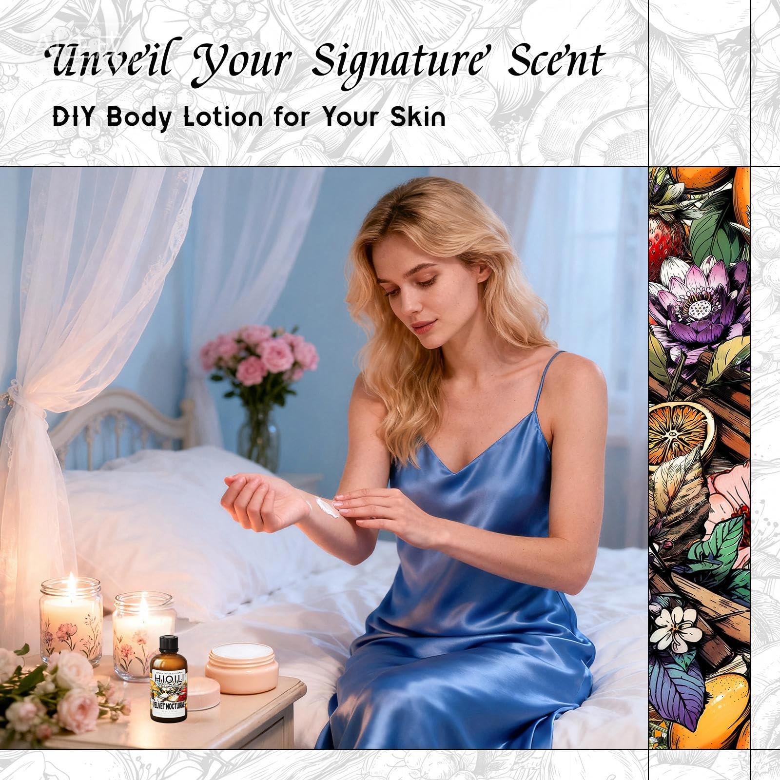 Diffuser with Velvet Nocturne fragrance oil filling the room