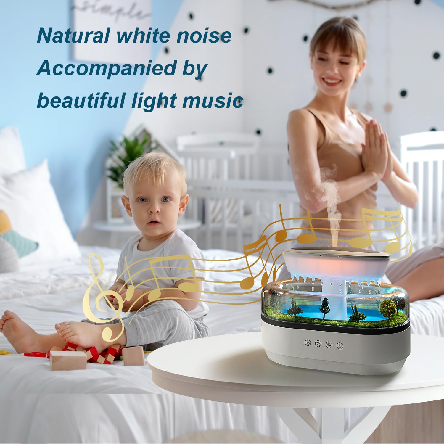 Ultrasonic diffuser with 250ml capacity for essential oils