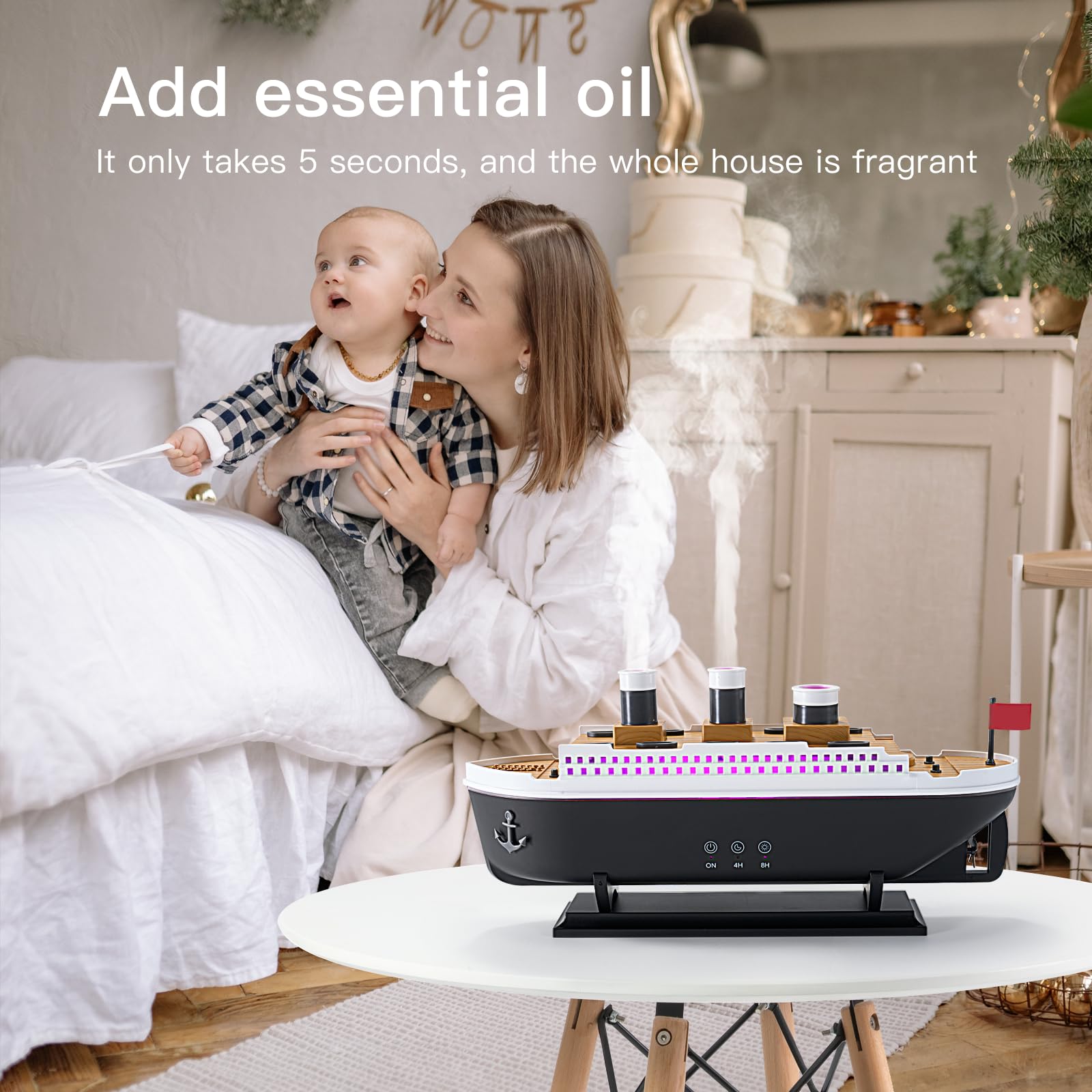 BPA-free materials used in HIROGA Titanic Humidifier