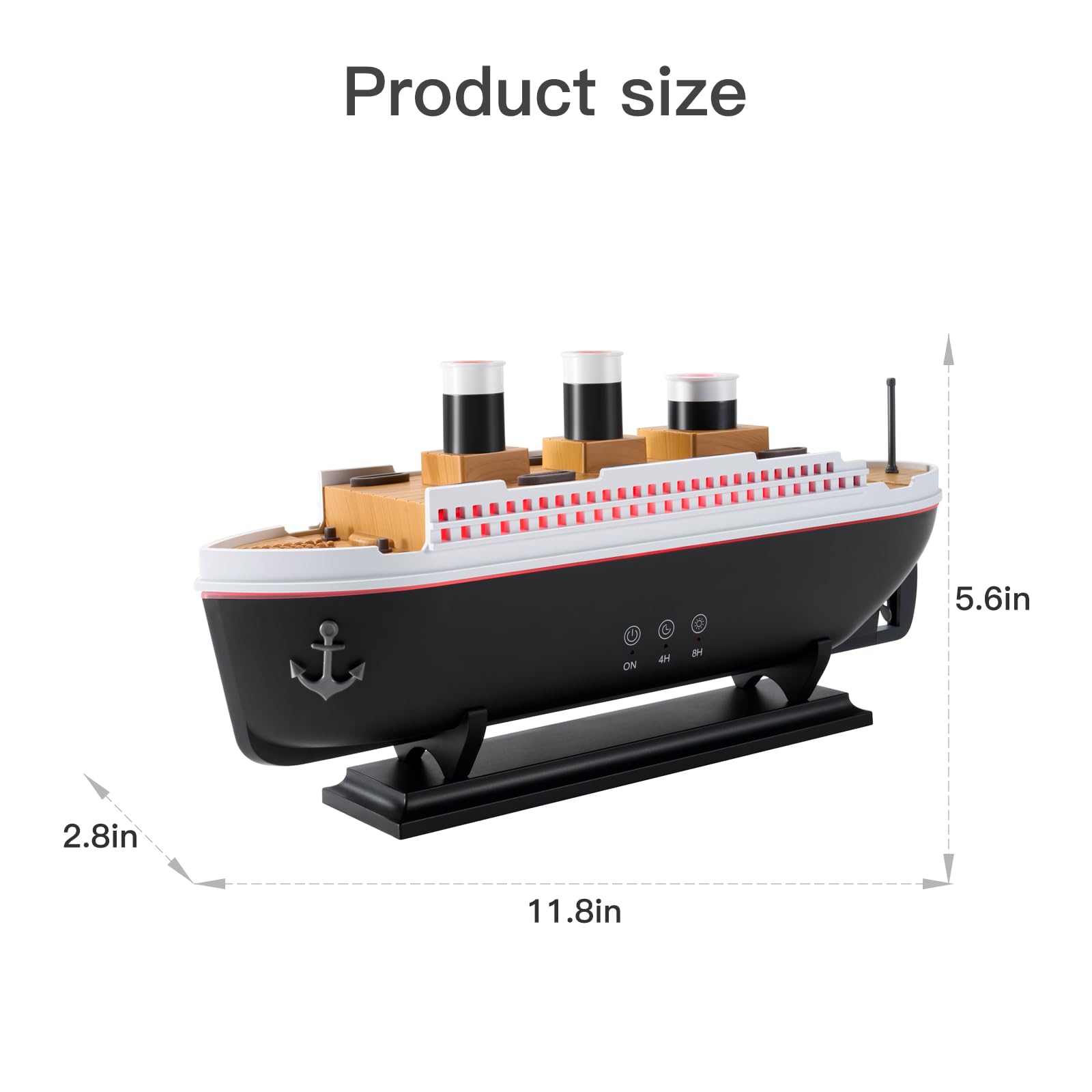 HIROGA Titanic essential oil diffuser remote control