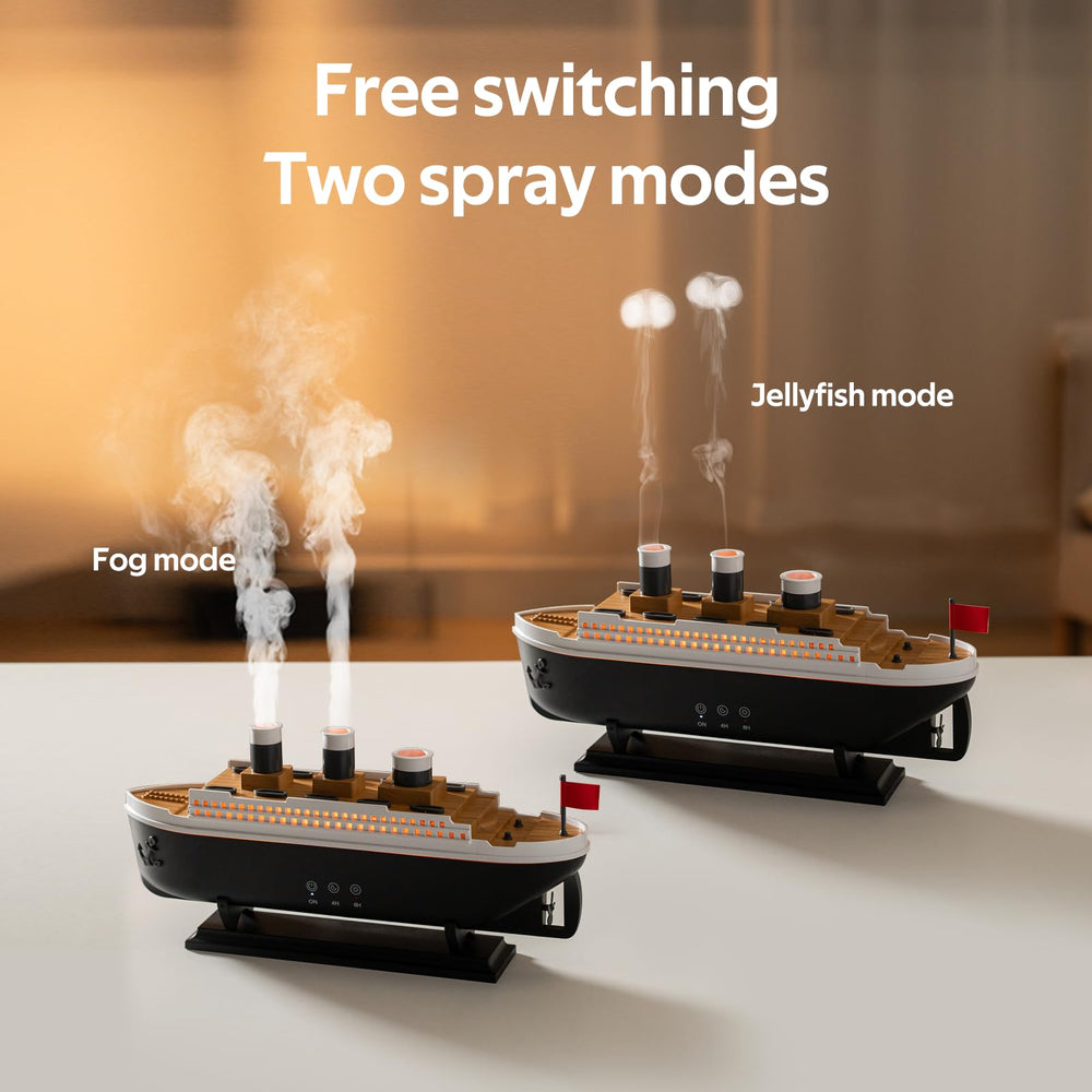 HIROGA Titanic Diffuser displaying 7 LED color options