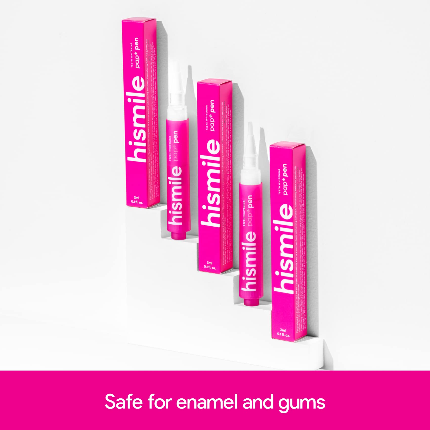 HISMILE Pap+ Whitening Pen in use for sensitive teeth