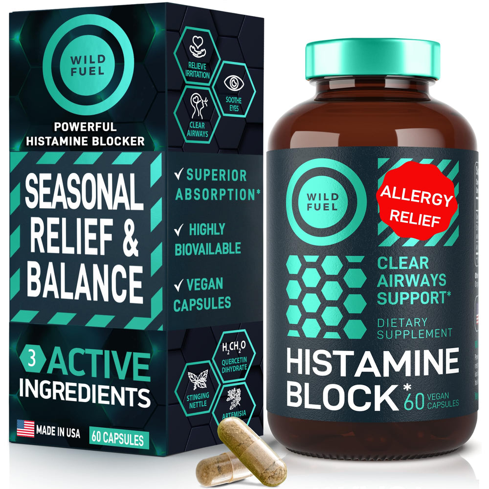 Histamine Block Flavonoids supplement bottle with label