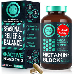 Histamine Block Flavonoids supplement bottle with label